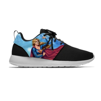 

Supergirl Cartoon Hot Fashion Funny Cute Lovely Kids Sport Running Shoes Casual Breathable 3D Print Sneakers Boys Children Girl