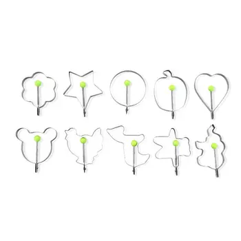 

10pcs Fitness-centered Stainless Steel Omelet Mold Breakfast Maker Kitchen Cooking Kit Fried Egg Device Durable Molds