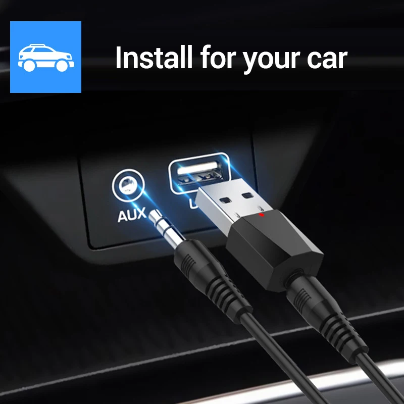 1 шт. USB AUX Bluetooth автомобильный беспроводной bluetooth приемник адаптер стерео музыка