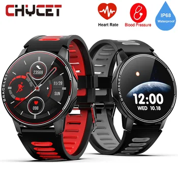 

2020 Full Touch Round Smart Watch Men IP68 Waterproof Blood Pressure Smartwatch Women Heart Rate Sport Clock For Android IOS