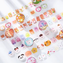 

1Roll/set Cute Bear Rabbit Masking Tape Washi Tape Kawaii Pattern Decorative Adhesive Tape Decora Diy Scrapbooking Sticker Label