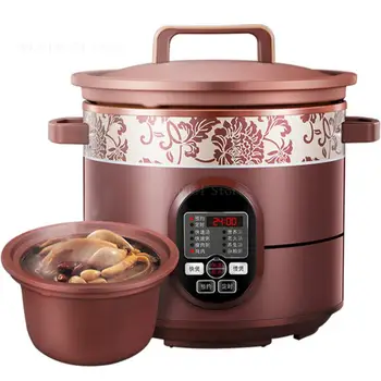 

4L/5L Certified electric Slow / rapid Cookers Soup stewing machine Reservation 8 functions Digital Timer