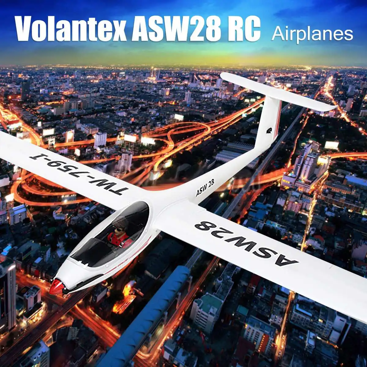 Volantex ASW28 ASW-28 2540 мм Wingspan EPO Sailplane RC Plane PNP Aircraft Outdoor Toys модели с дистанционным