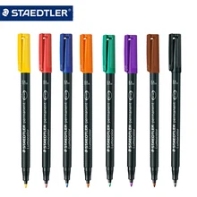 2 шт., STAEDTLER 318 rotuladores, офисные школьные принадлежности, быстросохнущие водонепроницаемые маркеры, ручка для рисования стеклом, ручка с крючками