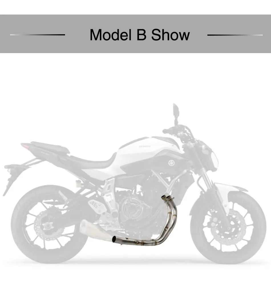 ZSDTRP для Yamaha FZ-07/MT-07 выхлопная система мотоцикла передняя Труба запасная часть мотоцикл FZ-07/MT-07 Соединительная труба