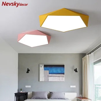 

New arrival led ceiling lights colorful metal lampshade kitchen fixture lighting ceiling lamp corridor colors kids room light