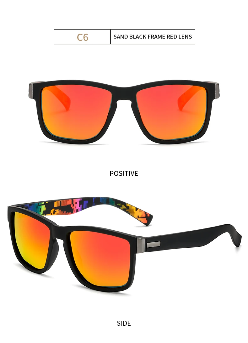 Longkeader, Классические поляризованные солнцезащитные очки для мужчин и женщин, винтажные Квадратные Солнцезащитные очки, мужские зеркальные очки, очки для вождения, UV400