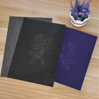

100 Sheet A4 Size Copy Carbon Paper Reusable Tracing Transfer Paper for Office School Home Canvas Wood Glass Metal Ceramic