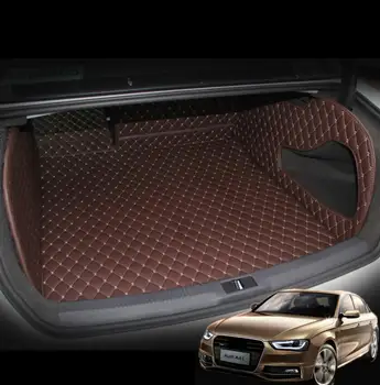 

Leather Car Trunk Mat Cargo Liner for Audi A4 2007 2008 2009 2010 2011 2012 2013 2014 2015 2016 A4 B8 Accessories