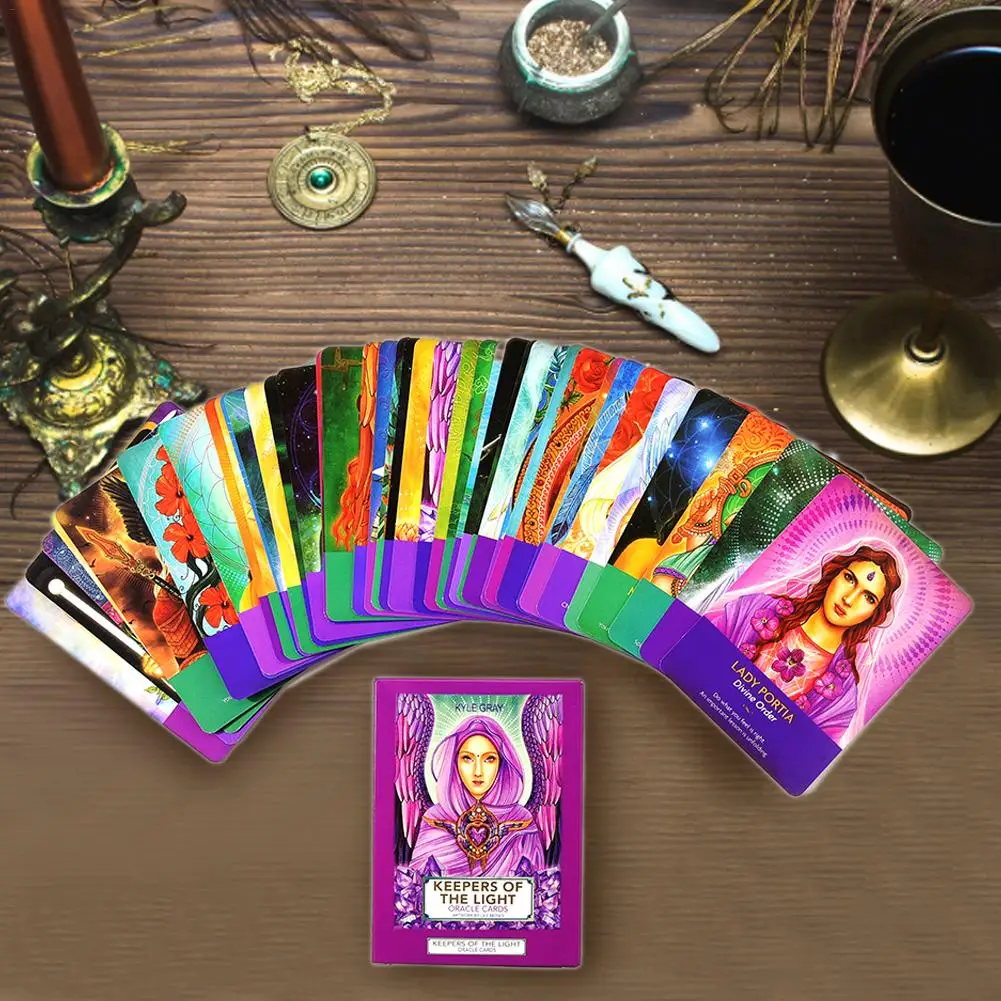 44 шт. листы Oracle Tarot Cards Хранители светильник Oracle Card Board Deck игры Palying карты для вечерние Семейные игры