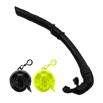 

Snorkel Tube Scuba Silicone Foldable Diving Mouthpiece Roll Up Swimming Snorkel Wet Breathing Tube