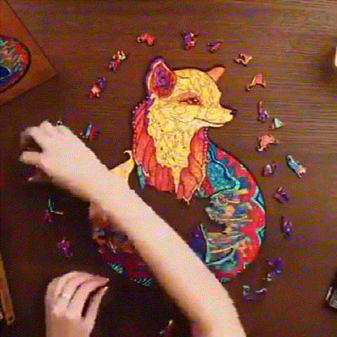 Rompecabezas de madera extraíble para adultos y niños, rompecabezas 3D de dibujos animados de animales, manualidades con forma de Animal - AliExpress Juguetes y pasatiempos