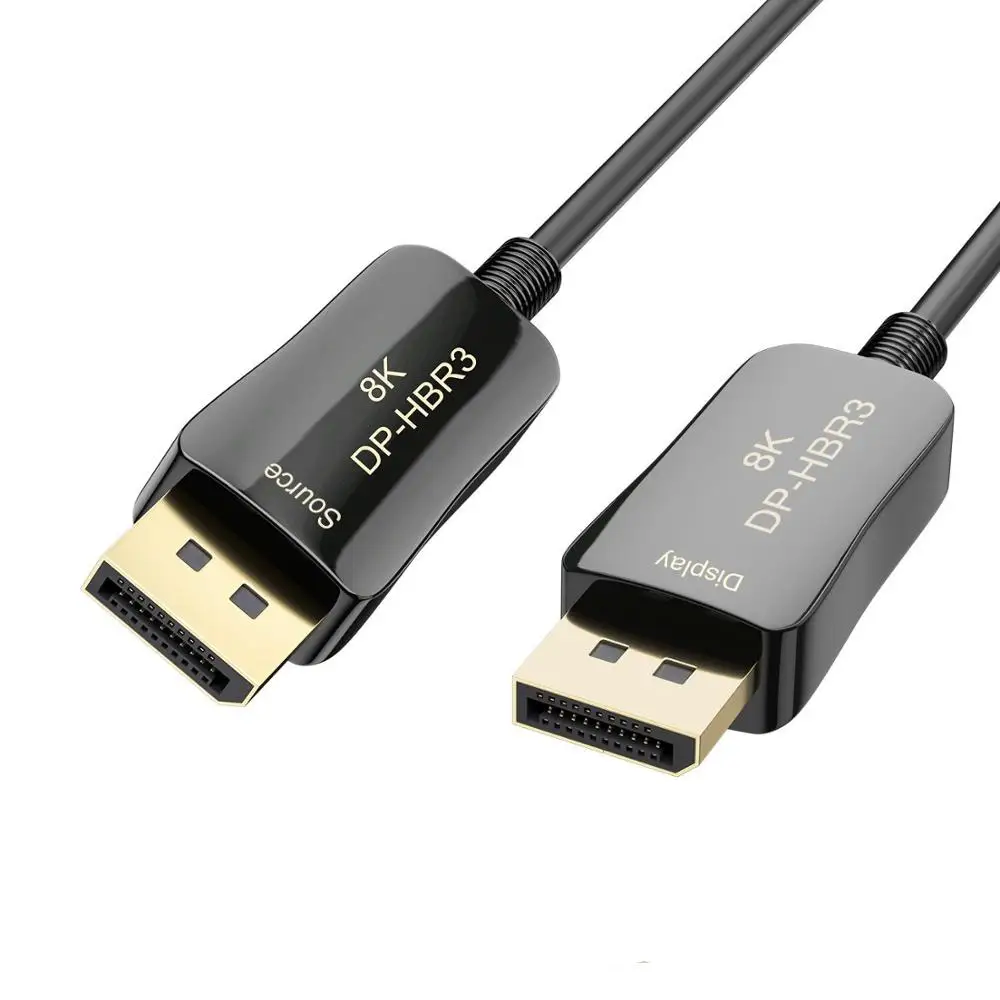 Кабель DisplayPort 1 4 8K волоконно оптический кабель DP к 2 порт дисплея 144 Гц для игровых