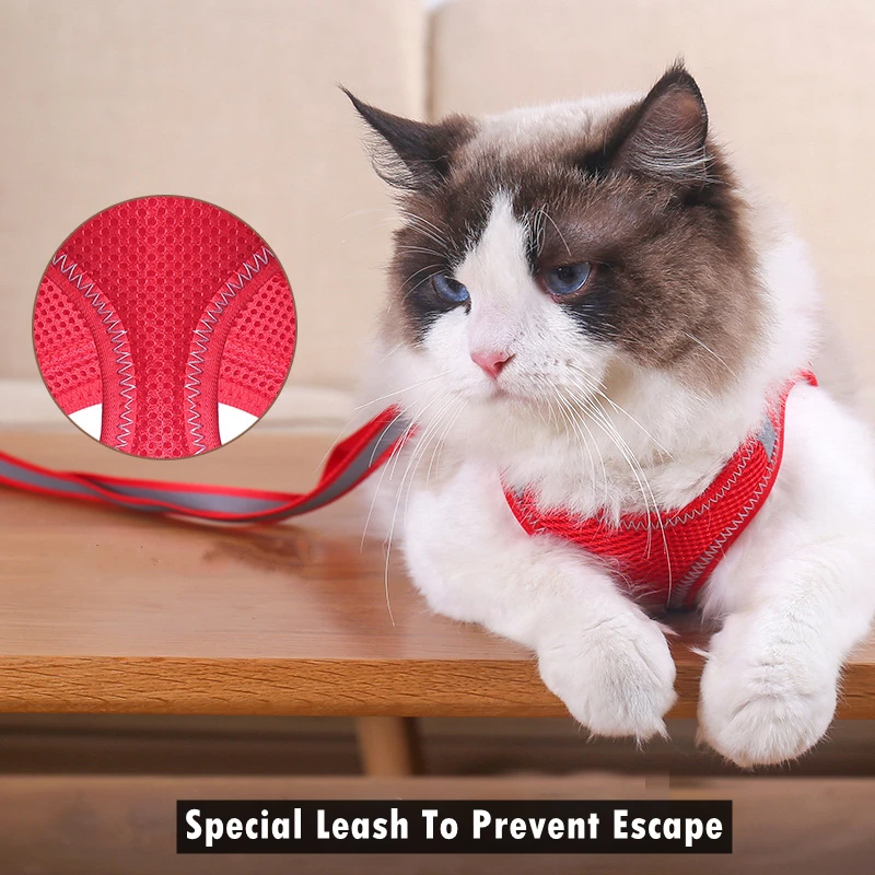 Светоотражающие нагрудные ремни MIDG для маленьких домашних животных 3 цвета