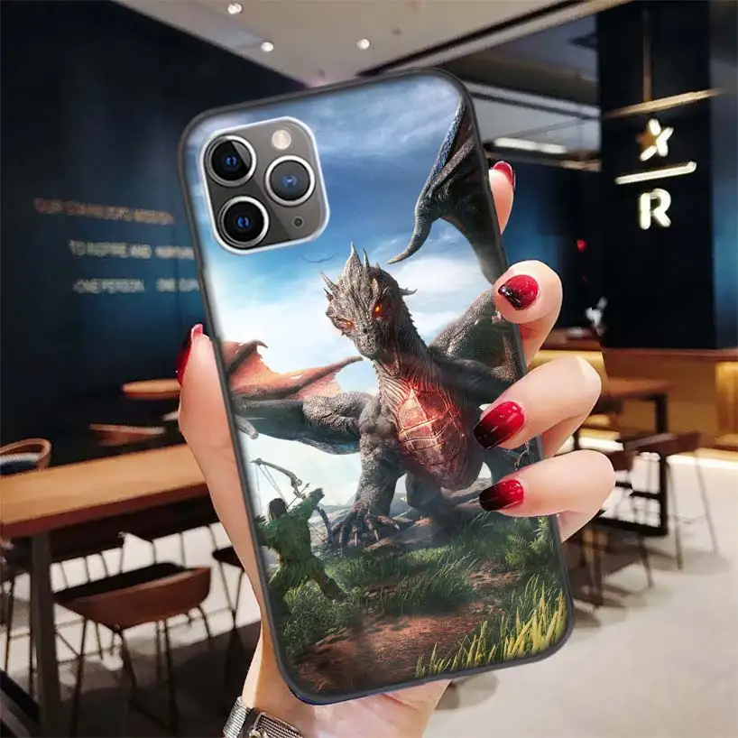 Черный чехол ARK Survival Evolved для Apple iPhone 11 Pro XR 7 8 6 6S Plus X XS MAX 5 5S SE Мягкий силиконовый чехол из ТПУ для телефона - Цвет: BD022-3