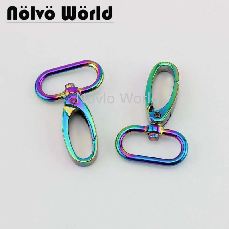 Мир Nolvo 5 20 100 шт. 2 размера мм 25 радужная металлическая пряжка зажимы для сумки цвет