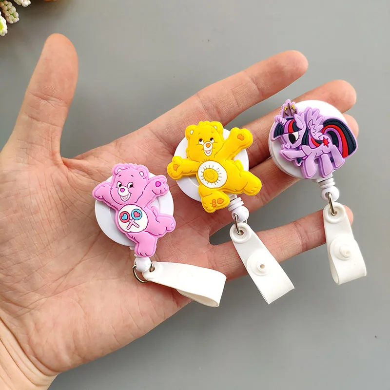 Kawaii силикагель выдвижной значок катушка Студенческая медсестры ID Имя карты со значком выдвижной держатель Id кредитный держатель для карт
