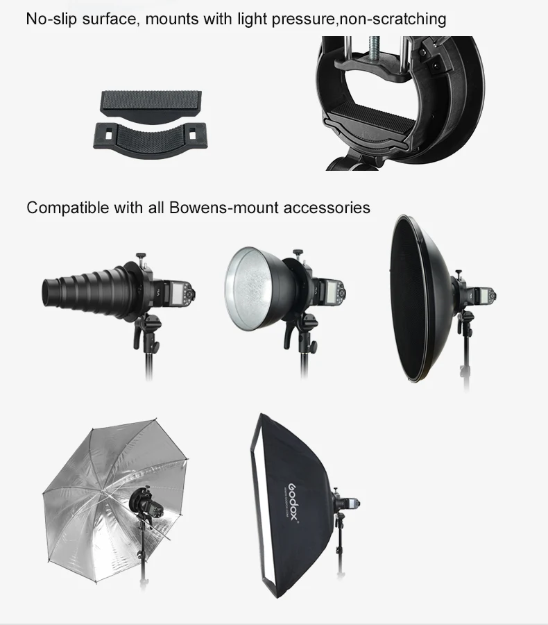 Godox S2 Bowens крепление вспышки s-типа держатель кронштейн для Godox V1 V860II AD200 AD400PRO TT600 Speedlite Flash Snoot софтбокс сетка