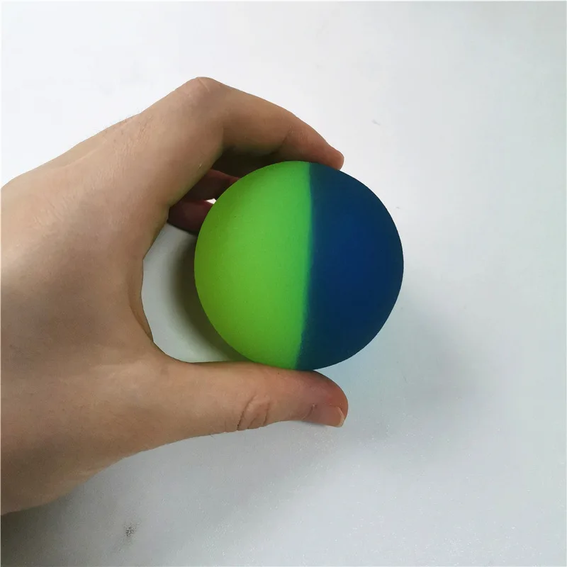 5,5 см двухцветные резиновые прыгающие шары прыгающие вещества поверхность Спорт на открытом воздухе забавные игрушки для детей