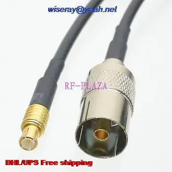 

DHL/EMS 100 pcs Cable 13cm IEC PAL DVB-T female to MCX male plug RG174 RF Pigtail jumper cable with one year warranty-A2