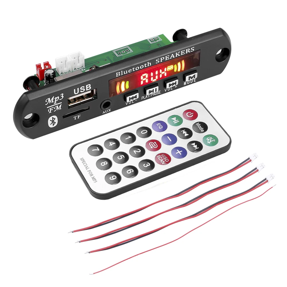 Декодер kebidu для MP3-плеера 6 Вт FM-радио TF USB 5 В 3 мм AUX-модуль Bluetooth5.0 | Электроника