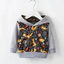 Новинка; Модные свитшоты; изящный дизайн; пуловер для малышей; свитер с капюшоном; толстовка с длинными рукавами