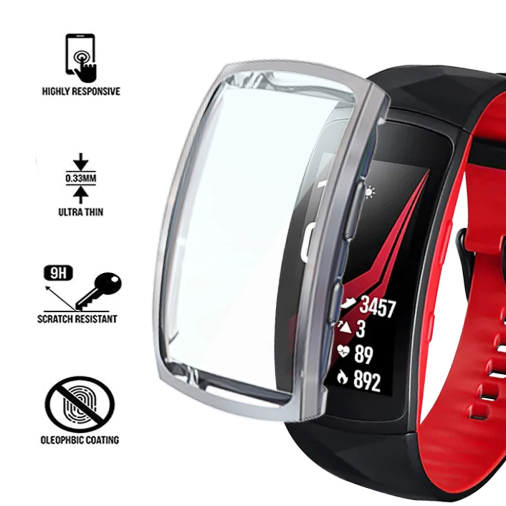 Чехол для часов, чехол для samsung gear Fit 2 Pro Band, тонкий чехол из ТПУ, защитный чехол для gear Fit 2 R360 2Pro fit2, защитный экран