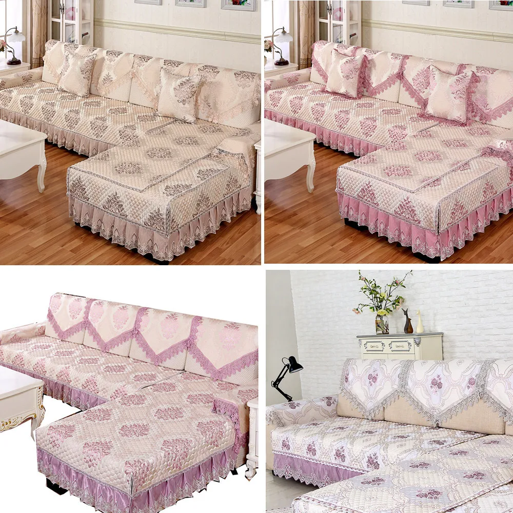 European jacquard sectiona sofas covers universal high quality Thick non-slip sofa towel cushion backrest couch cover set
