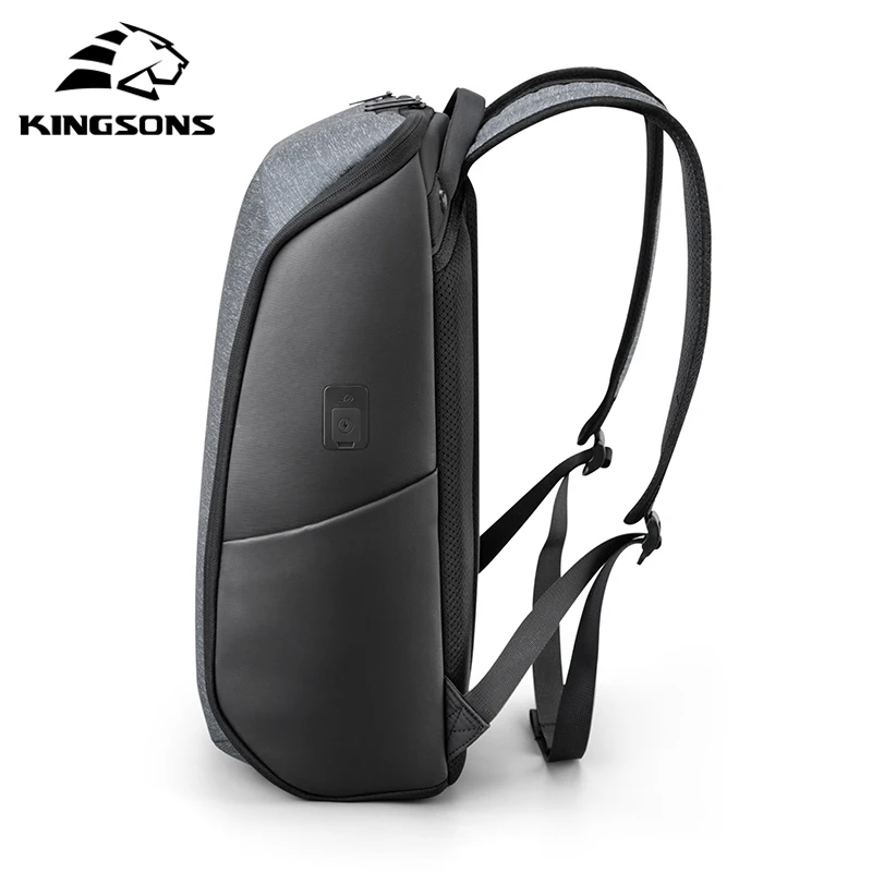 Kingsons 15.6'' New Waterproof Backpacks USB Charging School Bag