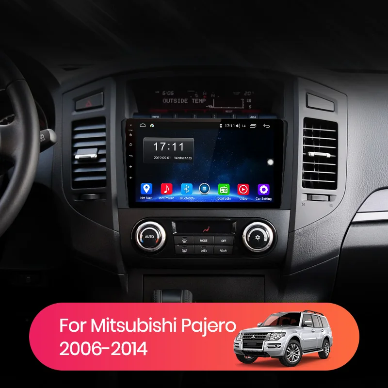 AWESAFE для Mitsubishi Pajero 2006 2007 2008 2009- автомобиль Радио Мультимедийный видеоплеер gps без 2din 2 din Android 8,1 2 ГБ+ 32 ГБ