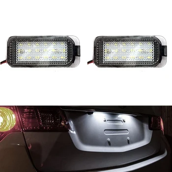 

2pcs Car LED License Number Plate Light for Ford Galaxy Focus Kuga C-MAX Car Signal Lamp Error Free