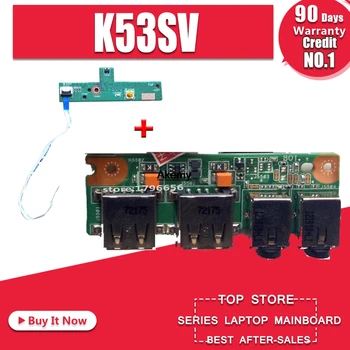 

USB AUDIO JACK BOARD for ASUS K53 K53SV K53SD A53S X53S K53S P53SJ K53SM IO BOARD Power Button Switch Board