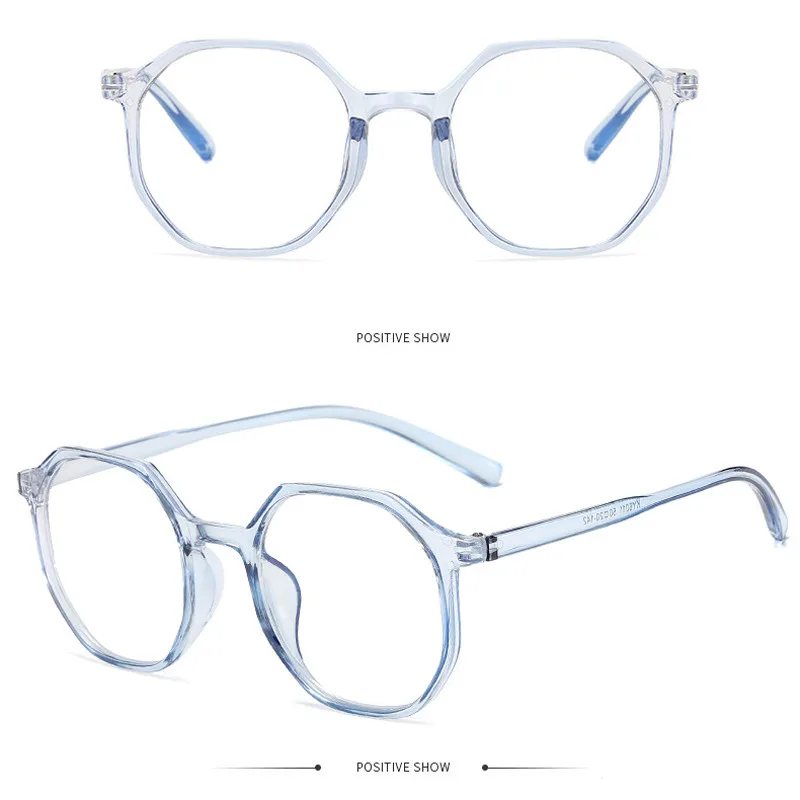 seemfly Polygon Women Men Finished Myopia Glasses Diopter -0.5 1.0 1.5 2.0 2.5 3.0 3.5 Ultralight Nearsighted Eyewear Frame