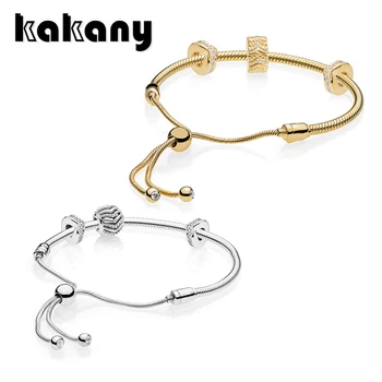

Kakany New Style 100% High Quality Original 1:1 Authentic Classic Sparkling Bracelet Fashion Holiday Women Diy Charm Charm Gift
