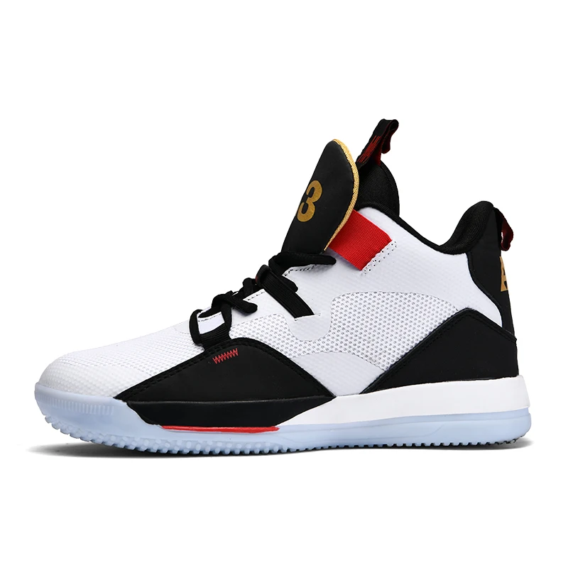 Баскетбольная обувь для мужчин, женщин и мальчиков; удобные спортивные кроссовки для мужчин; Молодежная Спортивная обувь; спортивные ботинки; Цвет черный, красный; спортивная обувь - Цвет: White