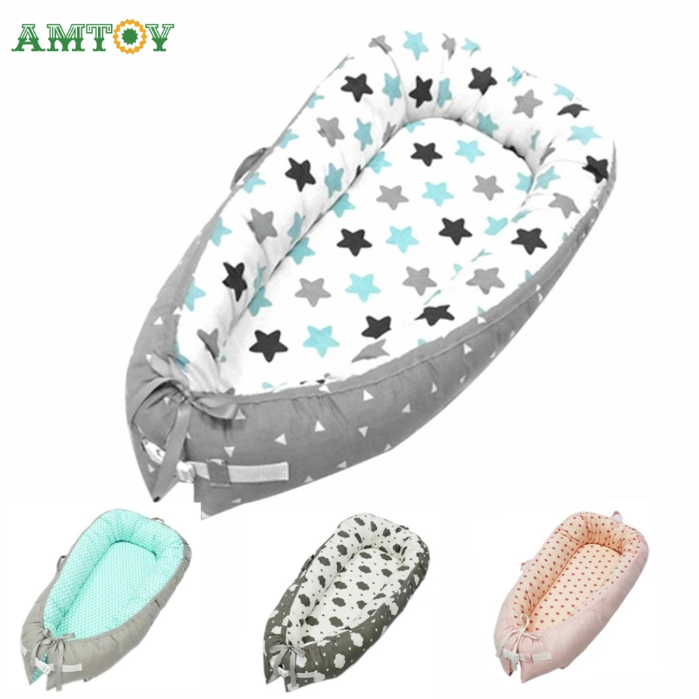 Bigger Size Baby Lounger and Sleeping  Nest Sharing Co Sleeping Infant Cradle Bassinet Bed Portable Super Soft and Breathable