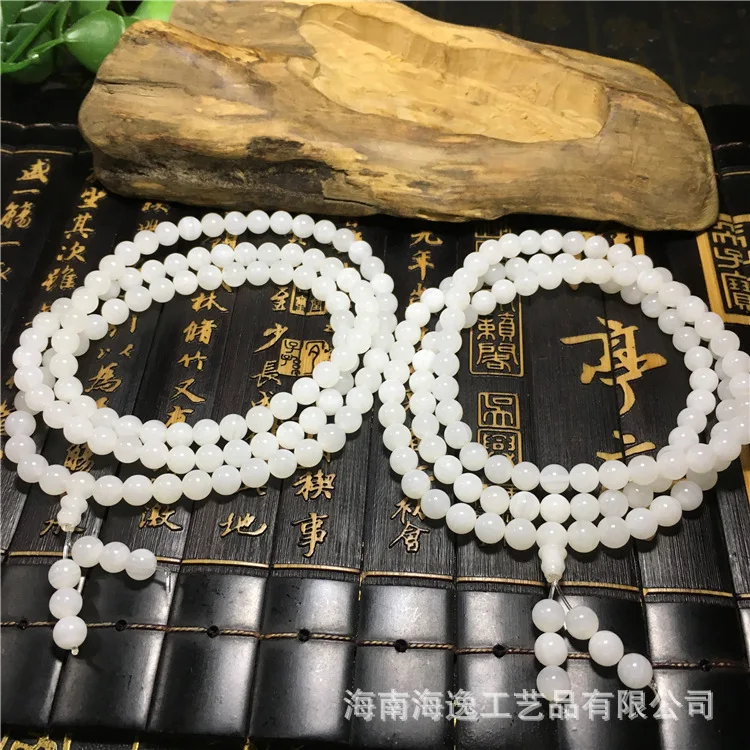 

South China Sea Jadified Shell Bracelet Water through Matte Flawless 8mm108 a Bracelets Shell Beads Bracelets