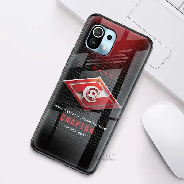 Russian Spartak Moscow Football Glass Case for Xiaomi Redmi Note 9S 8 K40 Mi 11 Poco X3 NFC 9 8T 9T 10T Pro 10 Lite Phone Cover T03