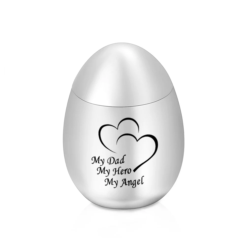 Mon père, mon héros, mon ange, petit souvenir humain, Mini urne de crémation, support de cendres