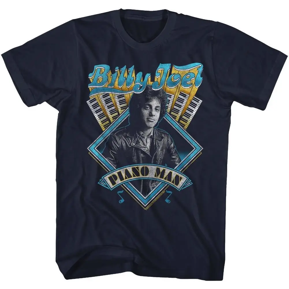 Billy Joel Tall t-shirt Piano Man темно-синяя футболка Мужская Новая высококачественная футболка