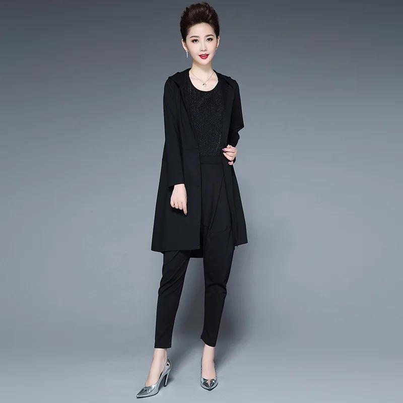 

Cool Fashion Long Sleeve Trench Coat Mid-length 2019 Autumn Casual Elegant
