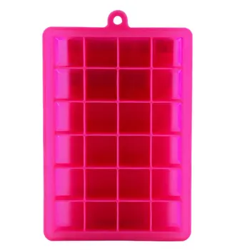 

24 Grid Silicone Ice Cube Tray Molds DIY Desert Cocktail Juice Maker Square Mould Random Color
