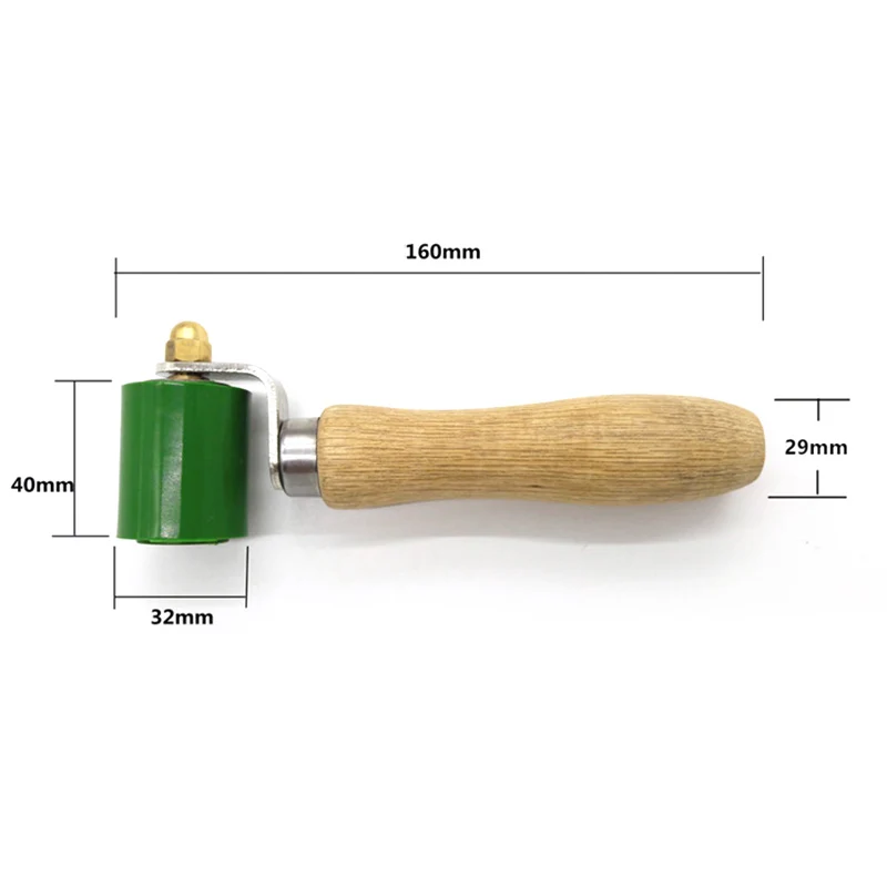 16 см 40 мм силиконовый ролик давления шва + деревянная ручка для горячего воздушного отопления сварки