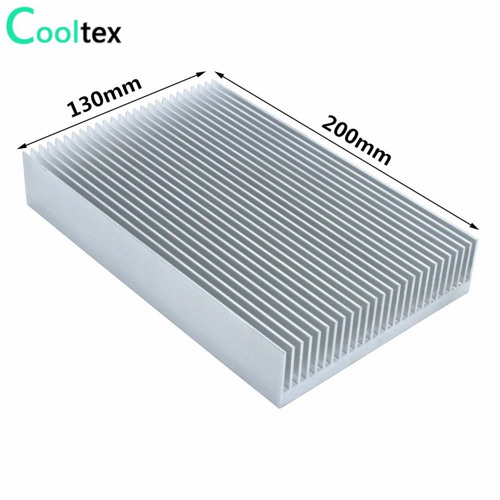 Dissipador de Calor de Alumínio 200x130x33.3 mm Radiador Refrigeração para Chip Led Amplificador de Potência Dissipação de Calor - Imagem 6