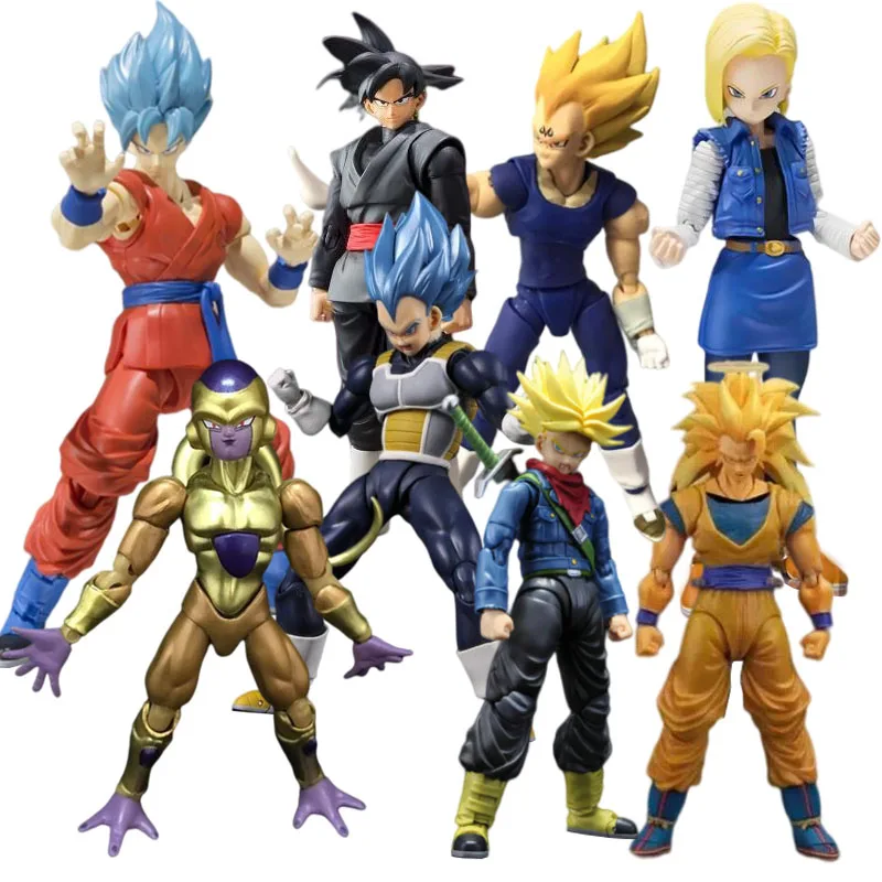 Dragon Ball Z Saiyan Son Goku Trunk Vegeta PVC Action Figure DBZ Birthday Toys 