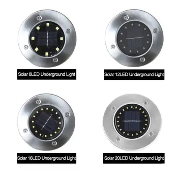 

Solar Power Ground Lights Floor Decking Patio Outdoor Garden Lawn Lamp Solar LEDs Garden Light Waterproof Solar Lights