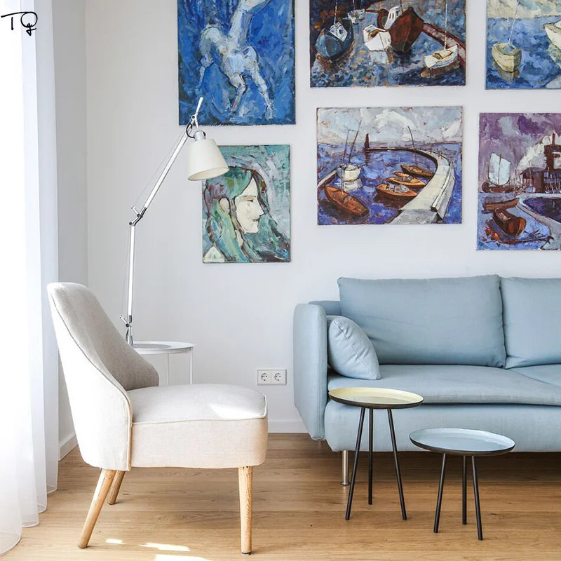 Итальянский дизайнер Artemide Tolomeo Maxi Настольная лампа с поворотным рычагом, гибкая регулируемая светодиодная настольная лампа для учебы, спальни, гостиной, чтения