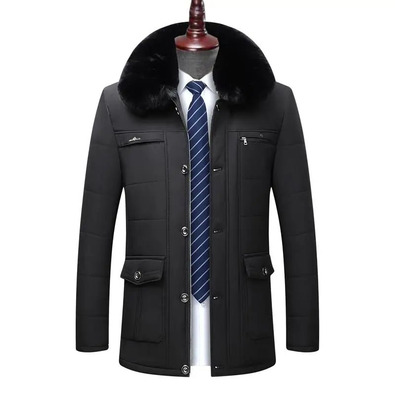 Новинка большого размера плюс 10XL 9XL 8XL зимние куртки для мужчин повседневная куртка с толстым теплым пальто для мужчин повседневное Паркер пальто для мужчин - Цвет: Черный