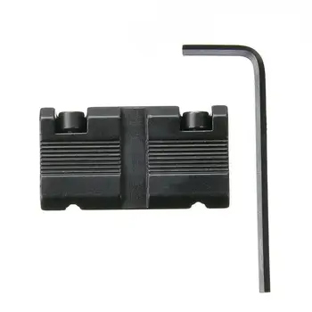 

1 Pcs Picatinny/W 3/8" 11mm Dovetail To 7/8" 20mm Weaver Rail Adapter Mount New
