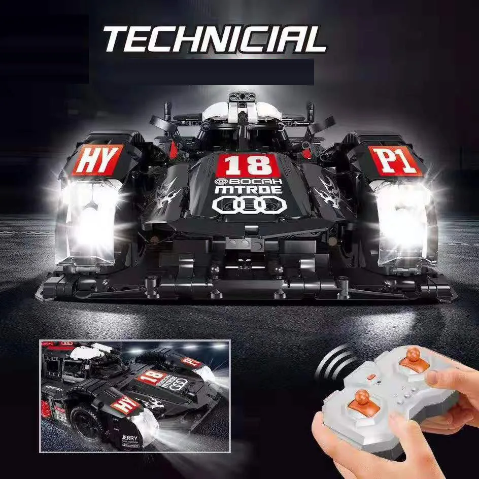 

2019 new MOC Technic Series P1 Power Functions Super Sports Car Le Mans Building Blocks Sets Kits Bricks Kids Gift Toy